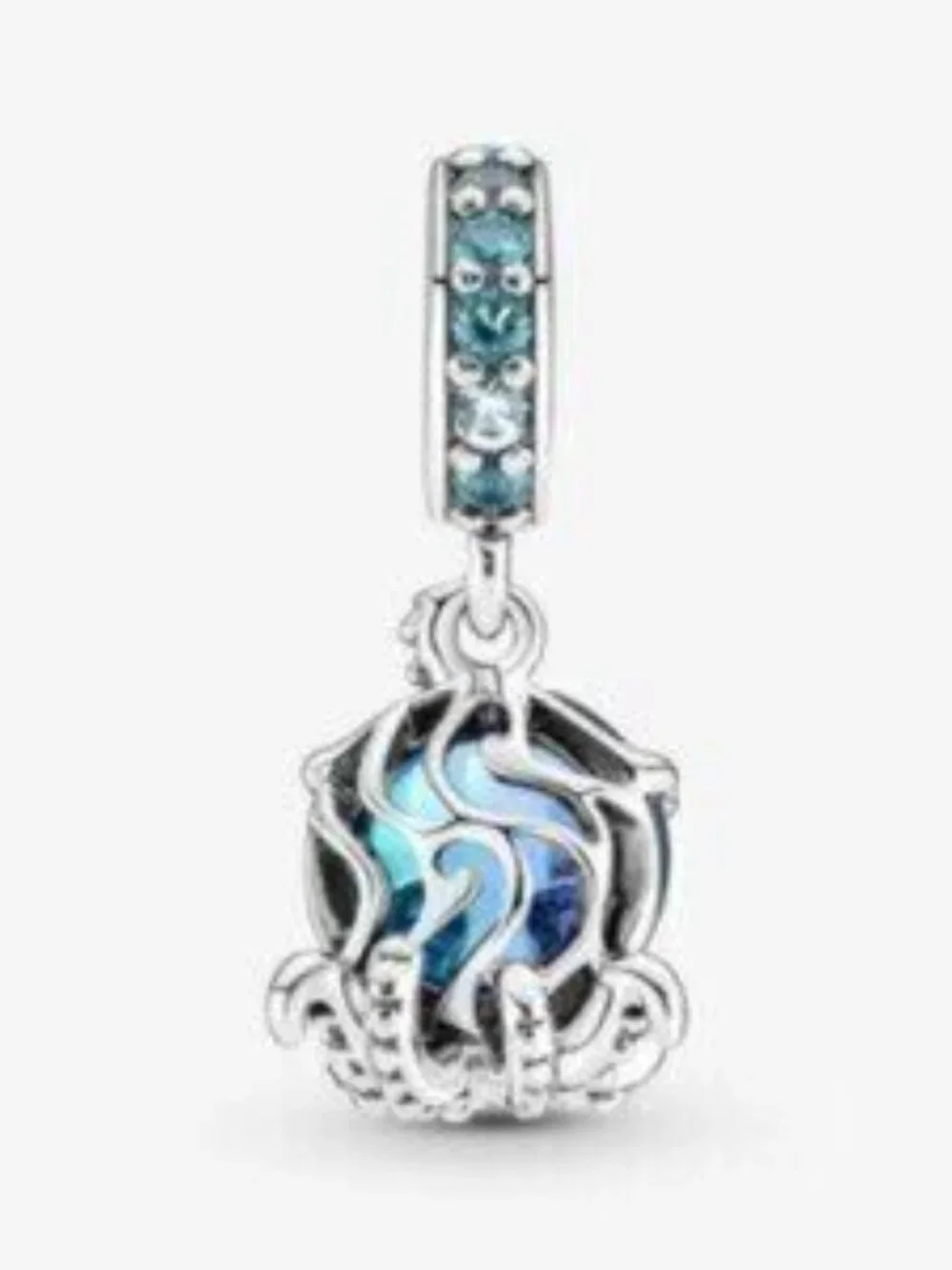 Pandora Murano Glass Cute Octopus Dangle Charm